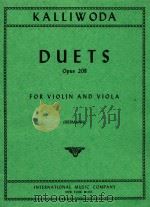 Duets Opus 208 for Violin and Viola（1974 PDF版）