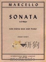 Sonata in D major for string bass and piano（1966 PDF版）