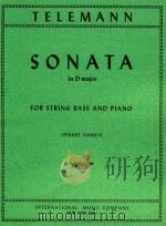 Sonata in D major for string bass and piano（1965 PDF版）
