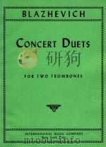 Concert Duets for two Trombones PDF电子版封面