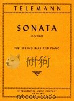 Sonata in A minor for string bass and piano（1965 PDF版）