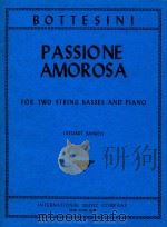Passione Amorosa: For two String Basses and Piano（1986 PDF版）