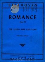 Romance opus 50 for string bass and piano（1976 PDF版）