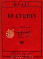 86 Studies for string bass book II（1959 PDF版）