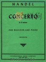 Concerto in G minor for Bassoon and Piano（1971 PDF版）