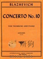 Concerto No.10 for Trombone and Piano（1982 PDF版）