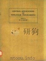 CONTROL APPLICATIONS OF NONLINEAR PROGRAMMING（1980 PDF版）
