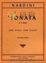 Sonata in F minor for viola and piano（1960 PDF版）