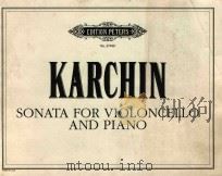 Sonata for violoncello and piano（1992 PDF版）