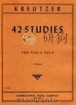 42 Studies for viola solo（ PDF版）