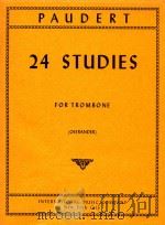24 Studies for trombone（1961 PDF版）