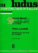 Sonata G-dur op.1/4 fur 2 Floten（1962 PDF版）