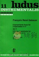 6 Duos concertante op.2 for 2 Clarinets in C 1954 PDF电子版封面