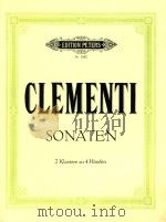 Sonaten 2 Klaviere zu 4 Handen   1982  PDF电子版封面     