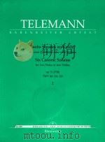 Sechs Sonaten im Kanon fur zwei Querfloten oder zwei Violinen I（1985 PDF版）