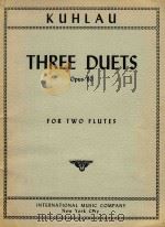 Three Duets opus80 for two flutes（ PDF版）