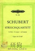 Streichquartett G major opus161 D887 PDF电子版封面 F.Schubert曲