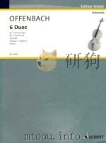 6 Duos for 2 Violoncelli opus 49 volume 1 1956 PDF电子版封面