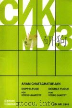 Double fugue for string quartet（1984 PDF版）