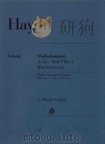 Violin Concerto in A major: Hob.7a·Piano Reduction 1990 PDF电子版封面 Joseph Haydn曲