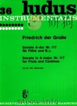Sonata in A major Nr.117 for Flute and Continuo（1957 PDF版）