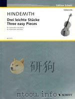 Three easy pieces for violoncello and piano（1938 PDF版）