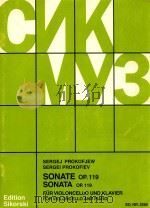 Sonata for Violoncello and piano op.119（1949 PDF版）