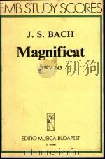 Magnificat BWV 243 PDF电子版封面 J.S.Bach曲