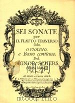 Sonata No.1 e-moll per il Flauto traverso o Violino con Basso Continuo（1947 PDF版）