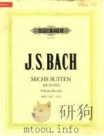 Sechs suiten fur violoncello solo BWV 1007-1012（ PDF版）