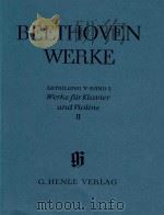 Werke fur Klavier und viline Ⅱ PDF电子版封面 L.Beethoven曲
