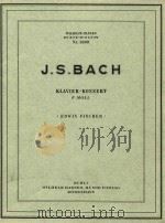 Klavier_Konzert f-moll PDF电子版封面 Johann Sebastian Bach曲