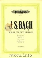 Werke fur Zwei Cembali: Konzert C-Dur BWV 1061a（1987 PDF版）
