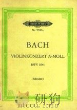 Violinkonzert a moll BWV 1041 1943 PDF电子版封面 J.S.Bach曲