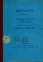 Notturno Op.42: for Viola and Piano（1952 PDF版）