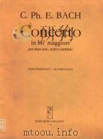 Concerto in Mib Maggior 1977 PDF电子版封面 bach曲
