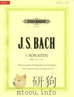 Drei Sonaten fur Viola da Gamba(Violoncello) und Cembalo BWV 1027-1029（1985 PDF版）