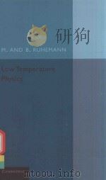 LOW TEMPERATURE PHYSICS（1937 PDF版）
