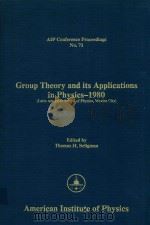 GROUP THEORY AND ITS APPLICATIONS IN PHYSICS 1980（1981 PDF版）