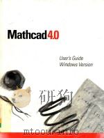 MATHCAD 4.0 1993 PDF电子版封面 USER'S GUIDE