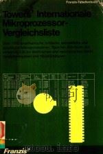 TOWER'S INTER-NATIONALE MIKRO-PROZESSOR VERGLEICHS-LISTE（1980 PDF版）