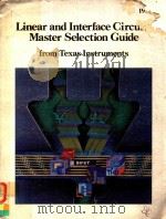 LINEAR AND INTERFACE CIRCUITS MASTER SELECTION GUIDE FROM TEXAS INSTRUMENTS（1978 PDF版）