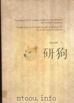 PROCEEDINGS OF THE 5TH EUROPEAN CONFERENCE ON SOIL MECHANICS AND FOUNDATION ENGINEERING COMPTES REND（1972 PDF版）