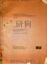 PROCEDURES FOR EVALUATING PERFORMANCE OF WASTEWATER TREATMENT PLANTS A MANUAL PDF电子版封面