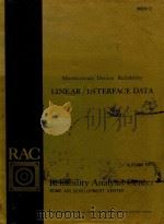 MICROCIRCUIT DEVICE RELIABILITY LINEAR/INTERFACE DATA AUTUMAN 1975（1975 PDF版）