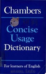Chambers concise usage dictionary for learners of English（1986 PDF版）