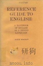 REFERENCE GUIDE TO ENGLISH A HANDBOOK OF ENGLISH AS A SECOND LANGUAGE（1981 PDF版）