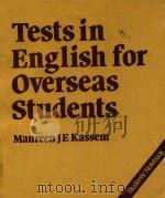 TESTS IN ENGLISH FOR OVERSEAS STUDENTS（1982 PDF版）