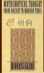 Mathematical Thought from Ancient to Modern Times Volume 1（1972 PDF版）