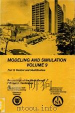 Modeling and Simulation Volume 9 Part 3: Control and Idenyification（1978 PDF版）